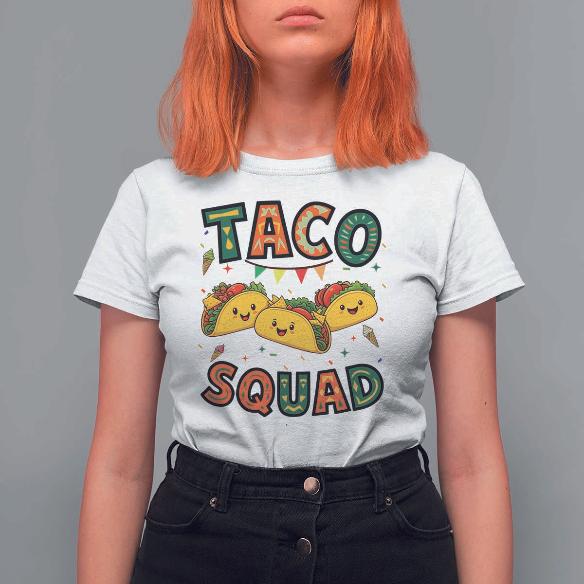 Taco Squad T Shirt For Women Funny Mexican Food Lovers Gift - Wonder Print Shop