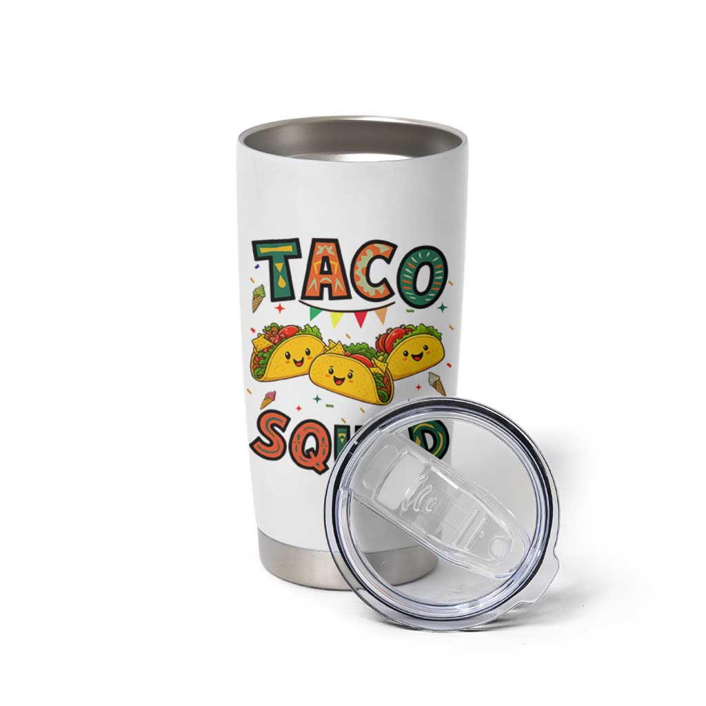 Taco Squad Tumbler Cup Funny Mexican Food Lovers Gift