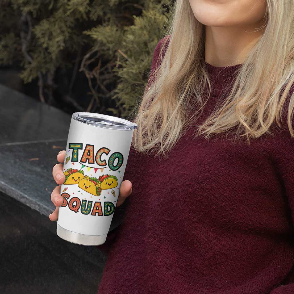 Taco Squad Tumbler Cup Funny Mexican Food Lovers Gift