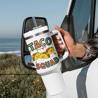 Taco Squad Tumbler With Handle Funny Mexican Food Lovers Gift