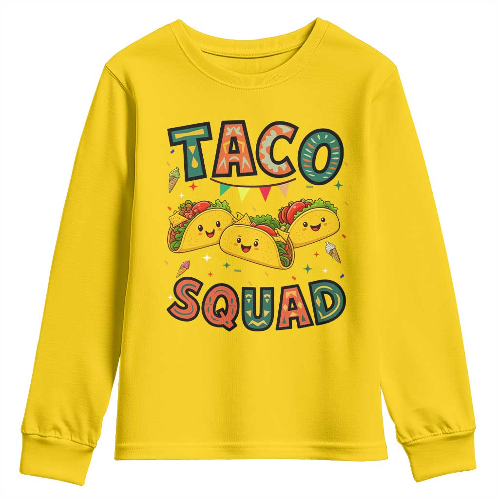 Taco Squad Youth Sweatshirt Funny Mexican Food Lovers Gift - Wonder Print Shop