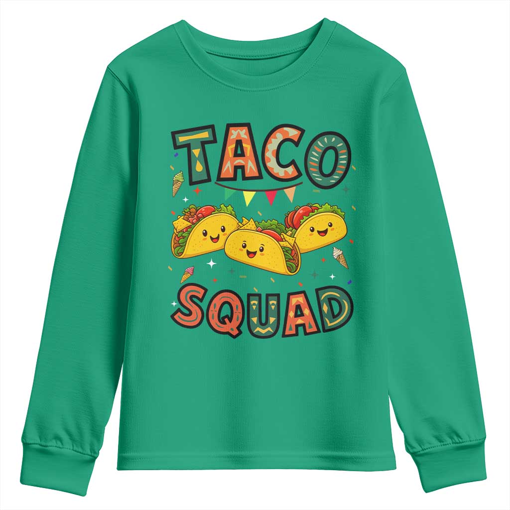 Taco Squad Youth Sweatshirt Funny Mexican Food Lovers Gift - Wonder Print Shop