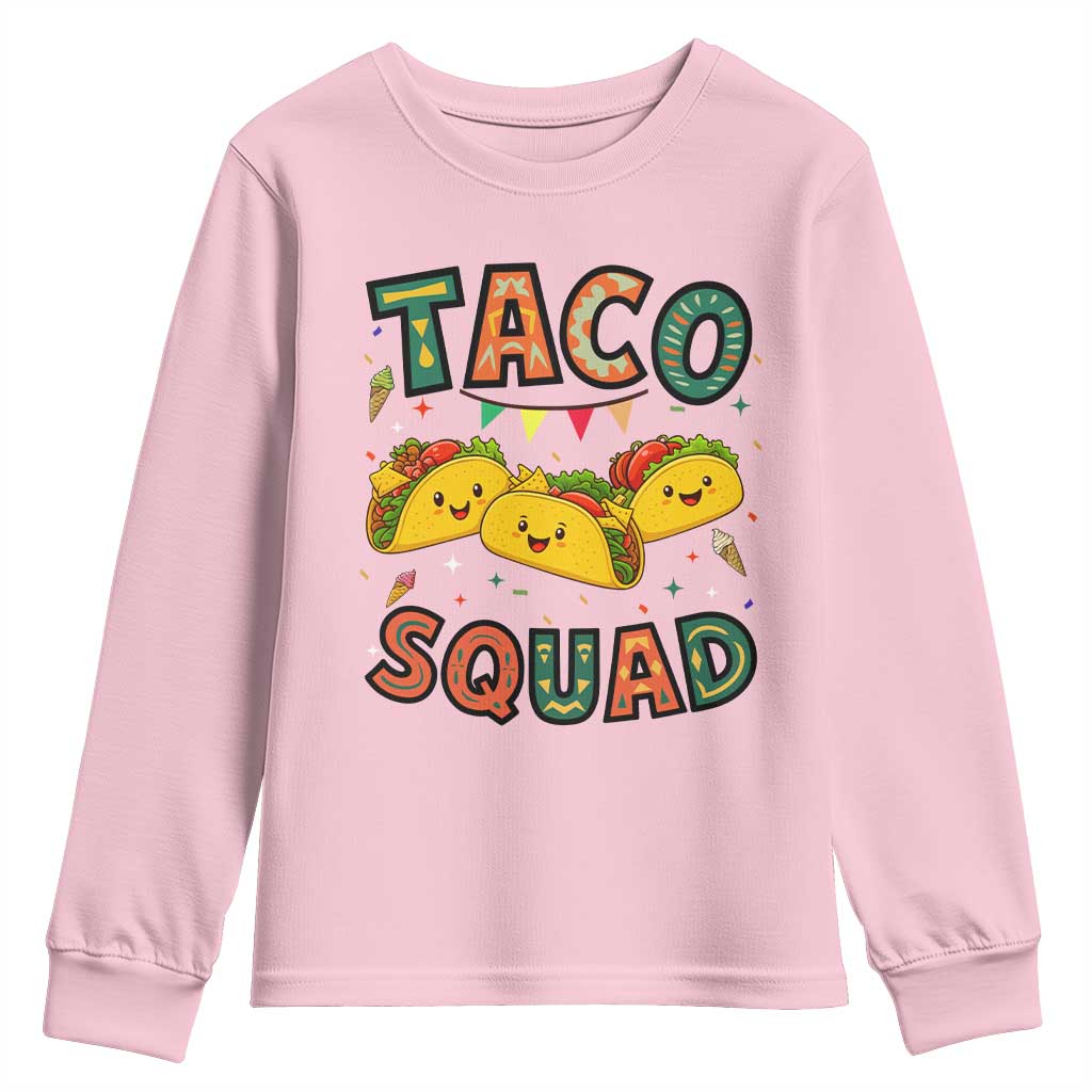 Taco Squad Youth Sweatshirt Funny Mexican Food Lovers Gift - Wonder Print Shop