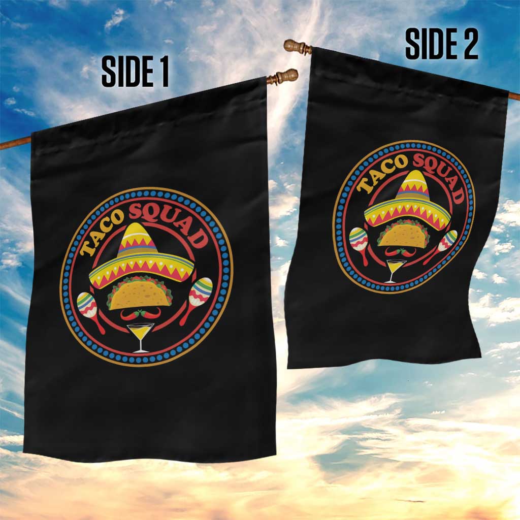 Taco Squad Garden Flag Mexican Food Lovers Gift - Wonder Print Shop