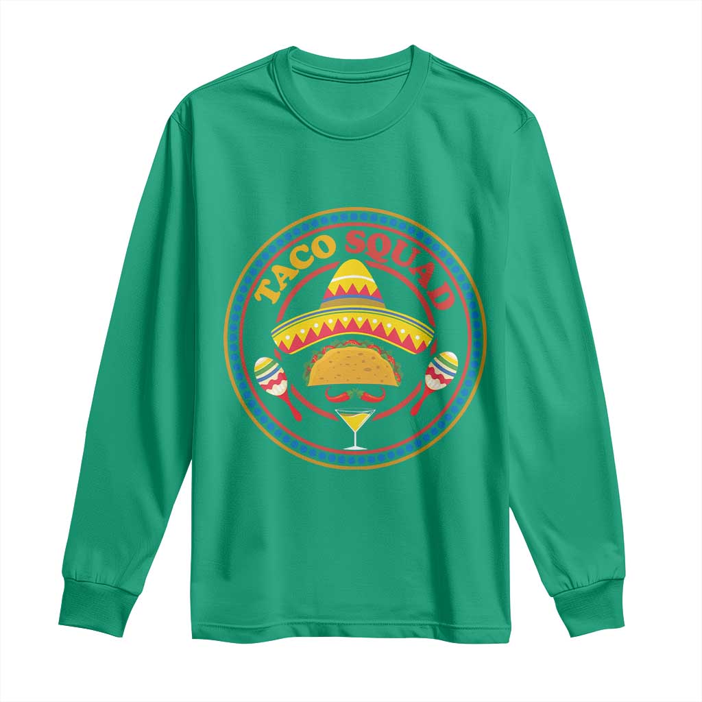 Taco Squad Long Sleeve Shirt Mexican Food Lovers Gift - Wonder Print Shop