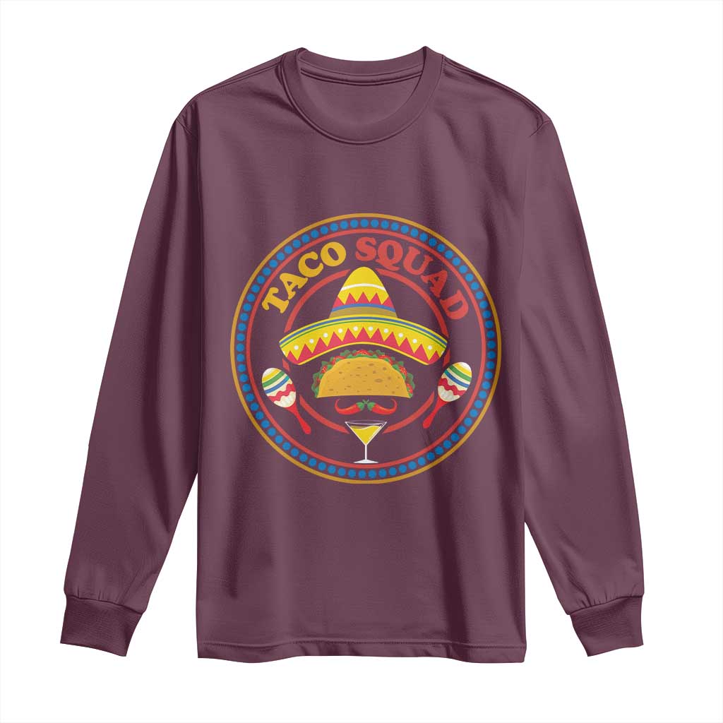 Taco Squad Long Sleeve Shirt Mexican Food Lovers Gift - Wonder Print Shop