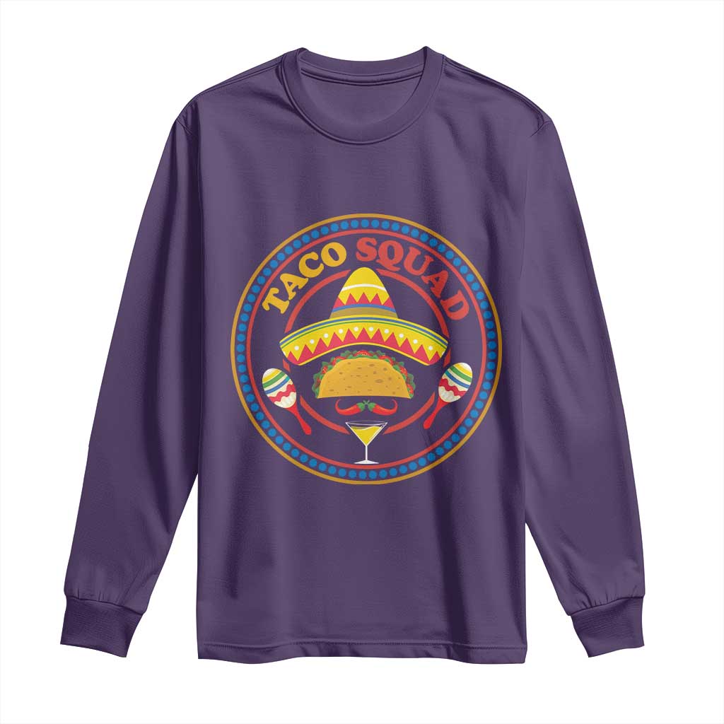 Taco Squad Long Sleeve Shirt Mexican Food Lovers Gift - Wonder Print Shop
