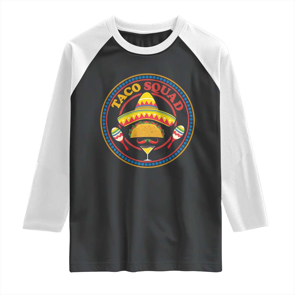 Taco Squad Raglan Shirt Mexican Food Lovers Gift - Wonder Print Shop