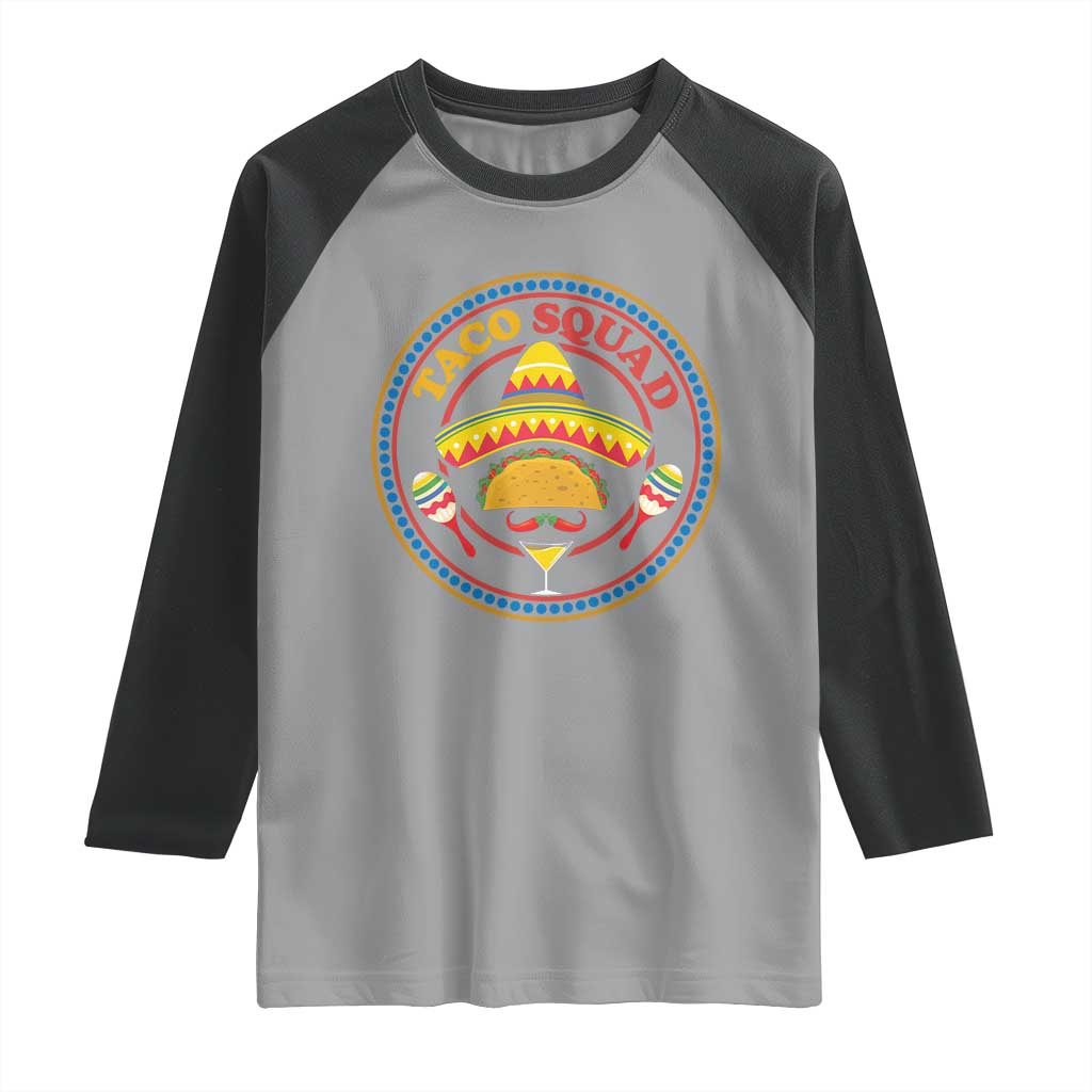 Taco Squad Raglan Shirt Mexican Food Lovers Gift - Wonder Print Shop
