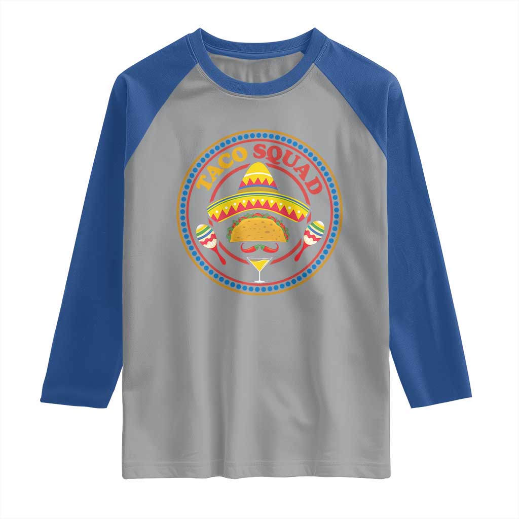 Taco Squad Raglan Shirt Mexican Food Lovers Gift - Wonder Print Shop