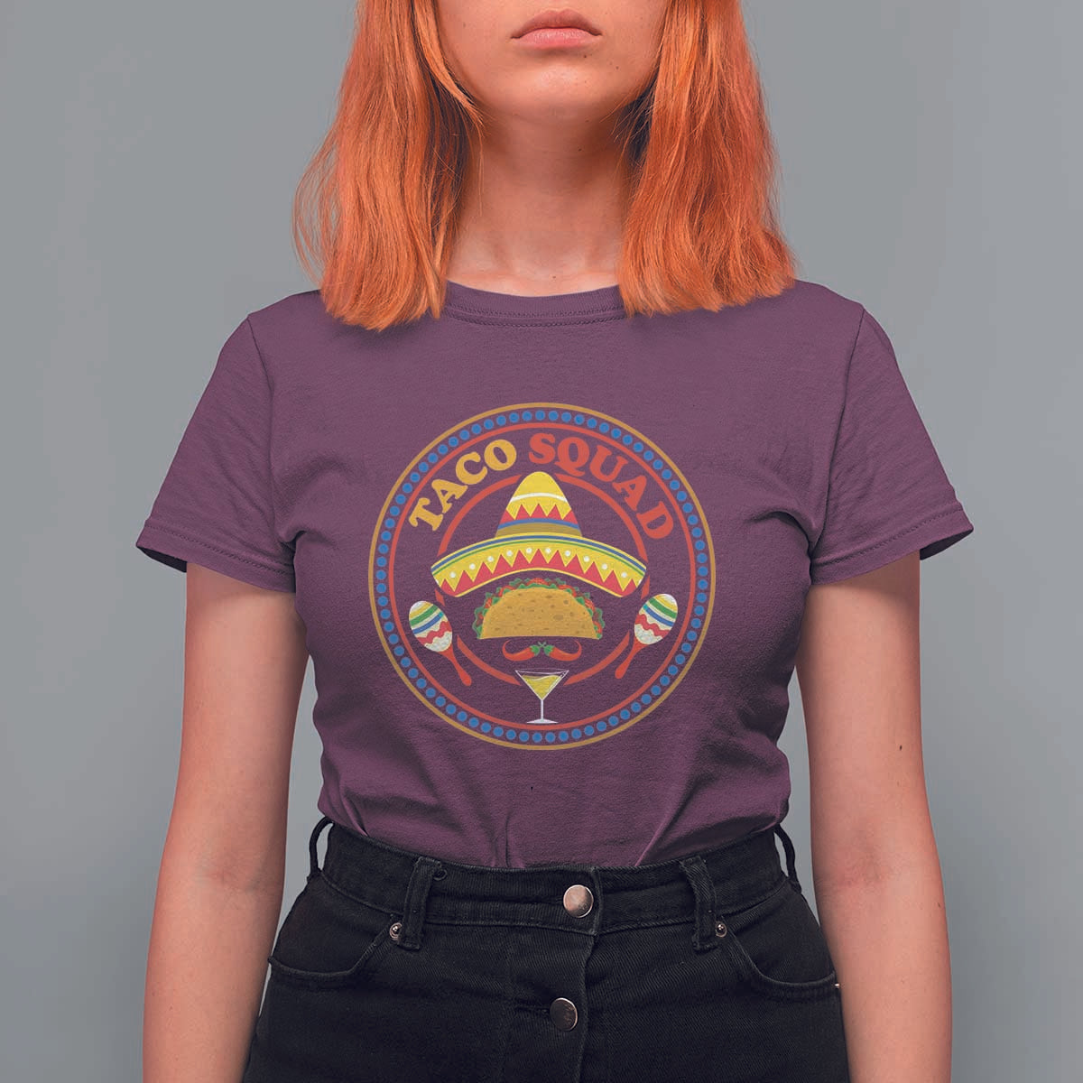 Taco Squad T Shirt For Women Mexican Food Lovers Gift - Wonder Print Shop