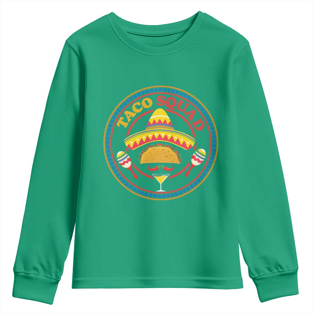 Taco Squad Youth Sweatshirt Mexican Food Lovers Gift - Wonder Print Shop