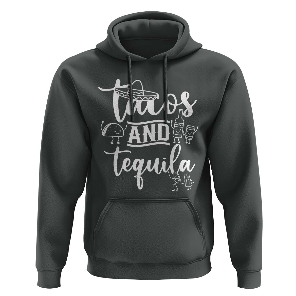 Tacos And Tequila Lover Hoodie Funny Humor Gift - Wonder Print Shop