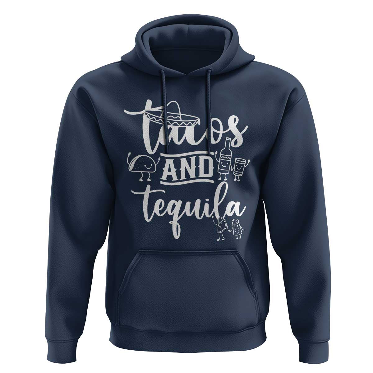 Tacos And Tequila Lover Hoodie Funny Humor Gift - Wonder Print Shop