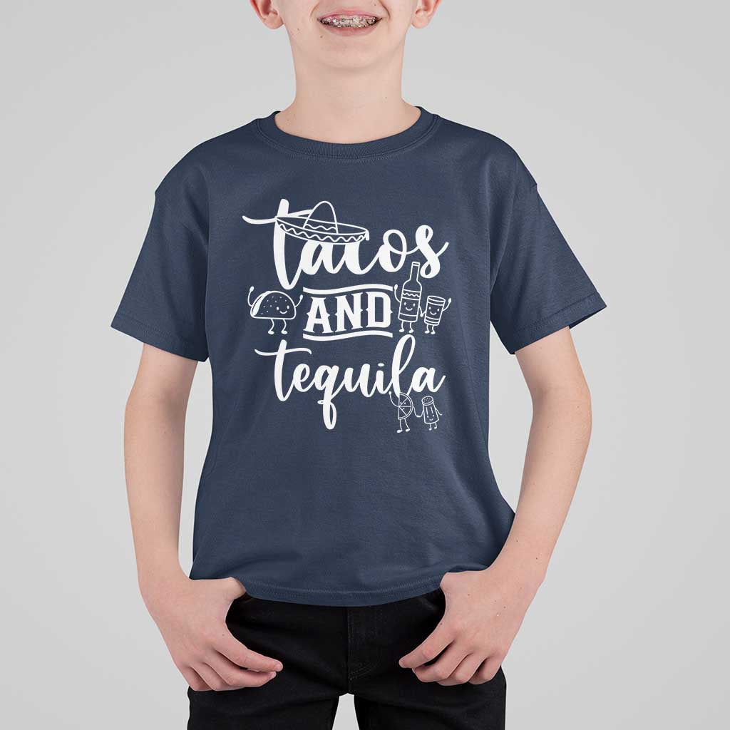 Tacos And Tequila Lover T Shirt For Kid Funny Humor Gift - Wonder Print Shop