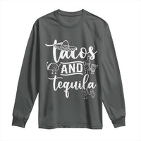 Tacos And Tequila Lover Long Sleeve Shirt Funny Humor Gift - Wonder Print Shop