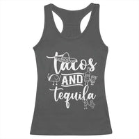 Tacos And Tequila Lover Racerback Tank Top Funny Humor Gift - Wonder Print Shop