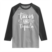 Tacos And Tequila Lover Raglan Shirt Funny Humor Gift - Wonder Print Shop