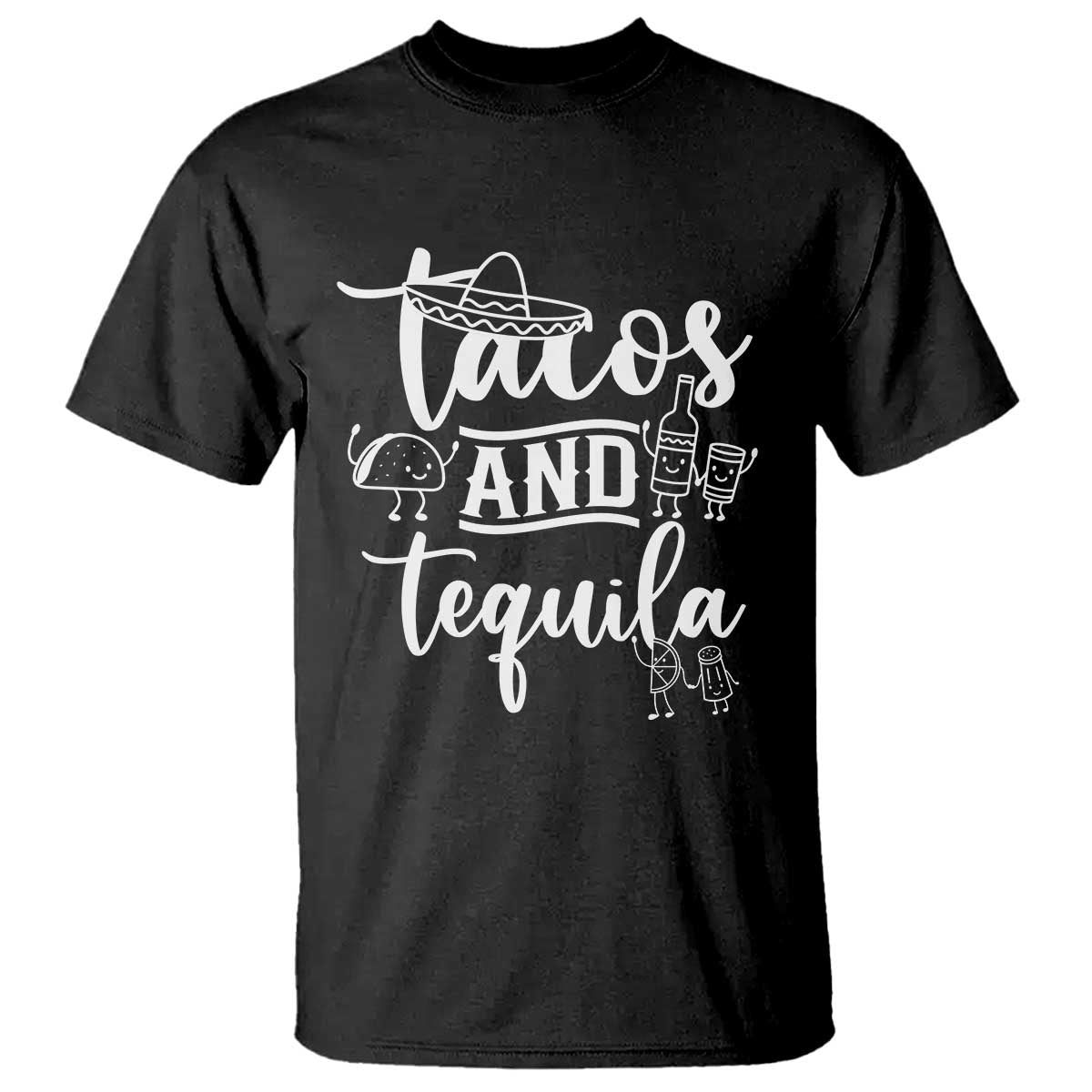 Tacos And Tequila Lover T Shirt Funny Humor Gift - Wonder Print Shop