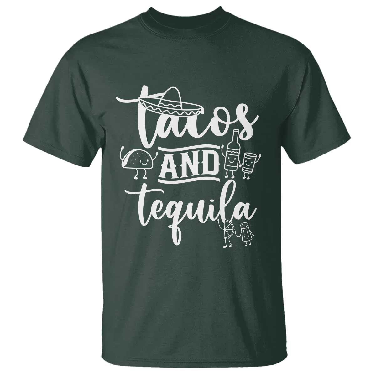 Tacos And Tequila Lover T Shirt Funny Humor Gift - Wonder Print Shop