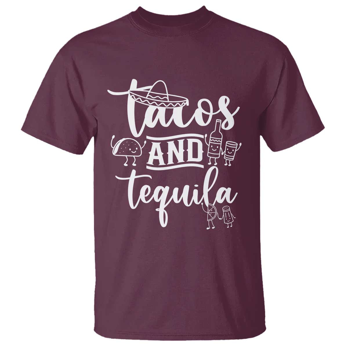 Tacos And Tequila Lover T Shirt Funny Humor Gift - Wonder Print Shop