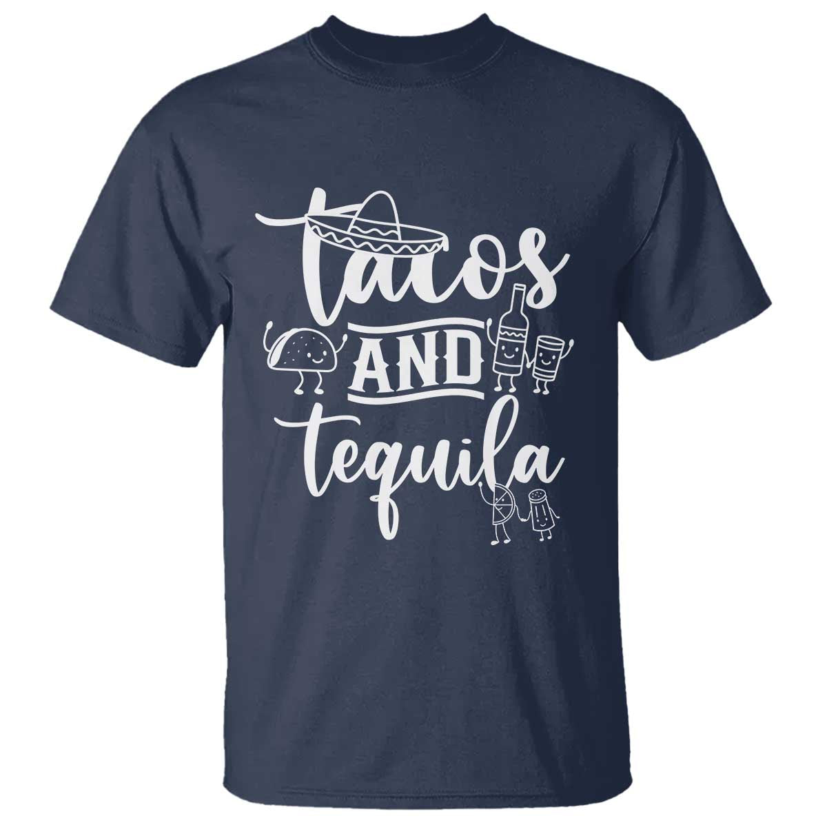 Tacos And Tequila Lover T Shirt Funny Humor Gift - Wonder Print Shop