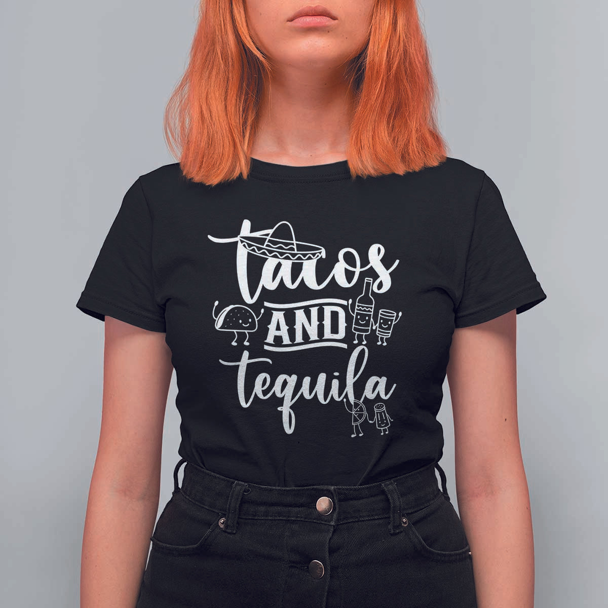 Tacos And Tequila Lover T Shirt For Women Funny Humor Gift - Wonder Print Shop