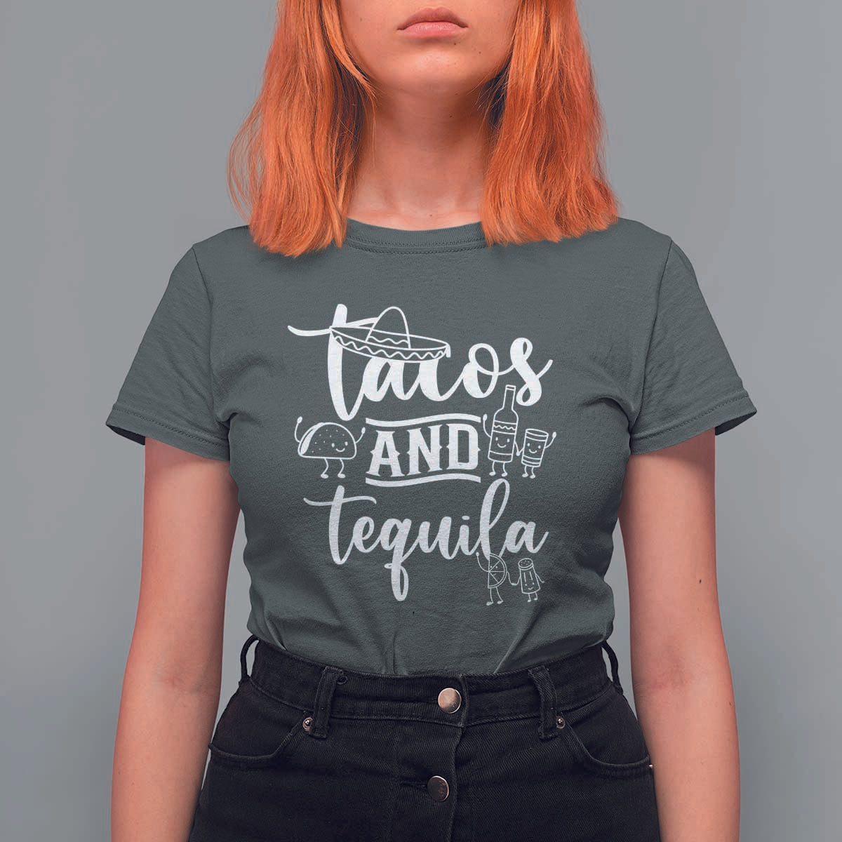 Tacos And Tequila Lover T Shirt For Women Funny Humor Gift - Wonder Print Shop