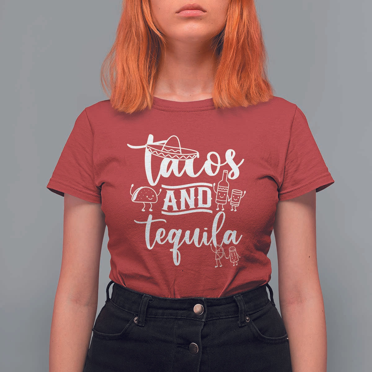 Tacos And Tequila Lover T Shirt For Women Funny Humor Gift - Wonder Print Shop