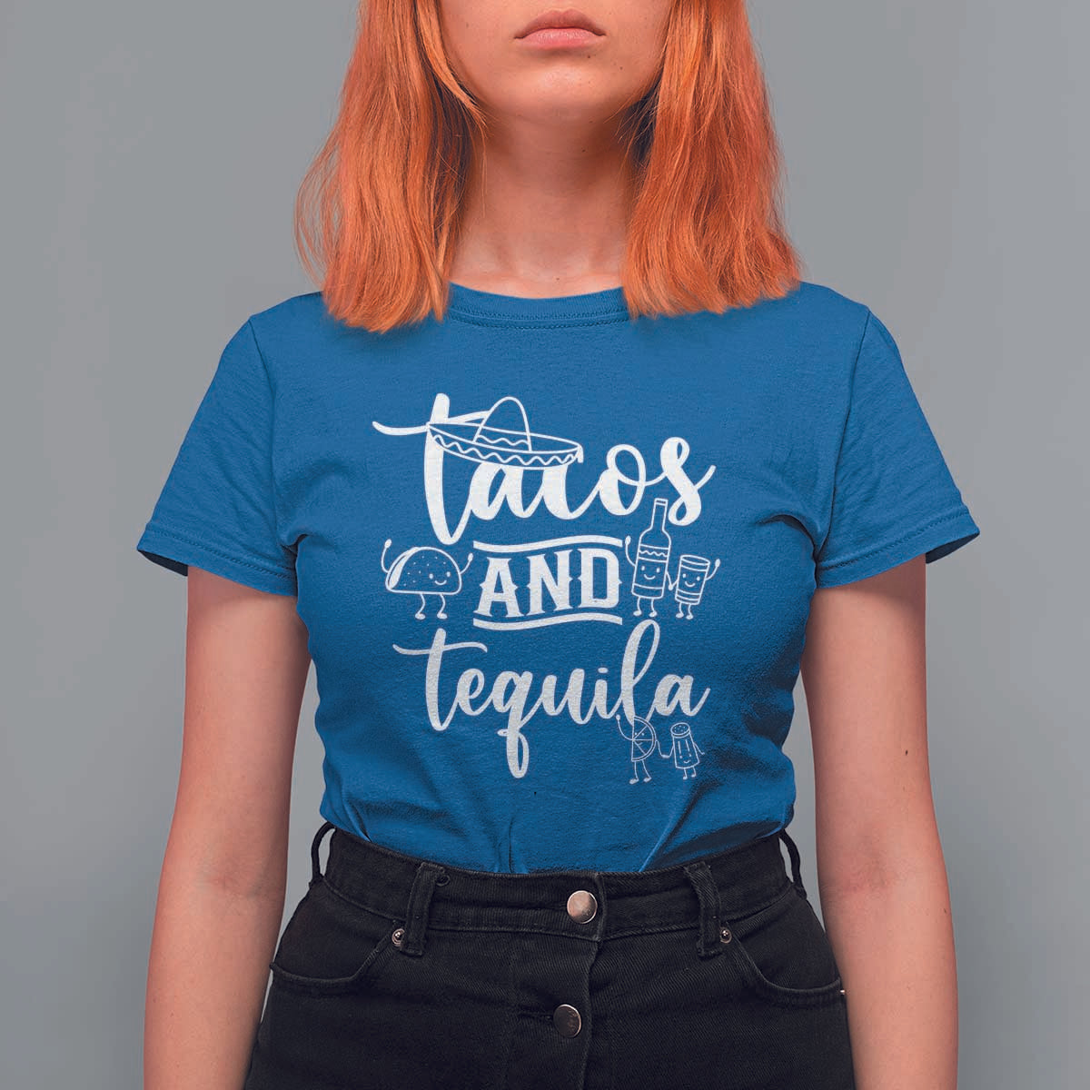 Tacos And Tequila Lover T Shirt For Women Funny Humor Gift - Wonder Print Shop