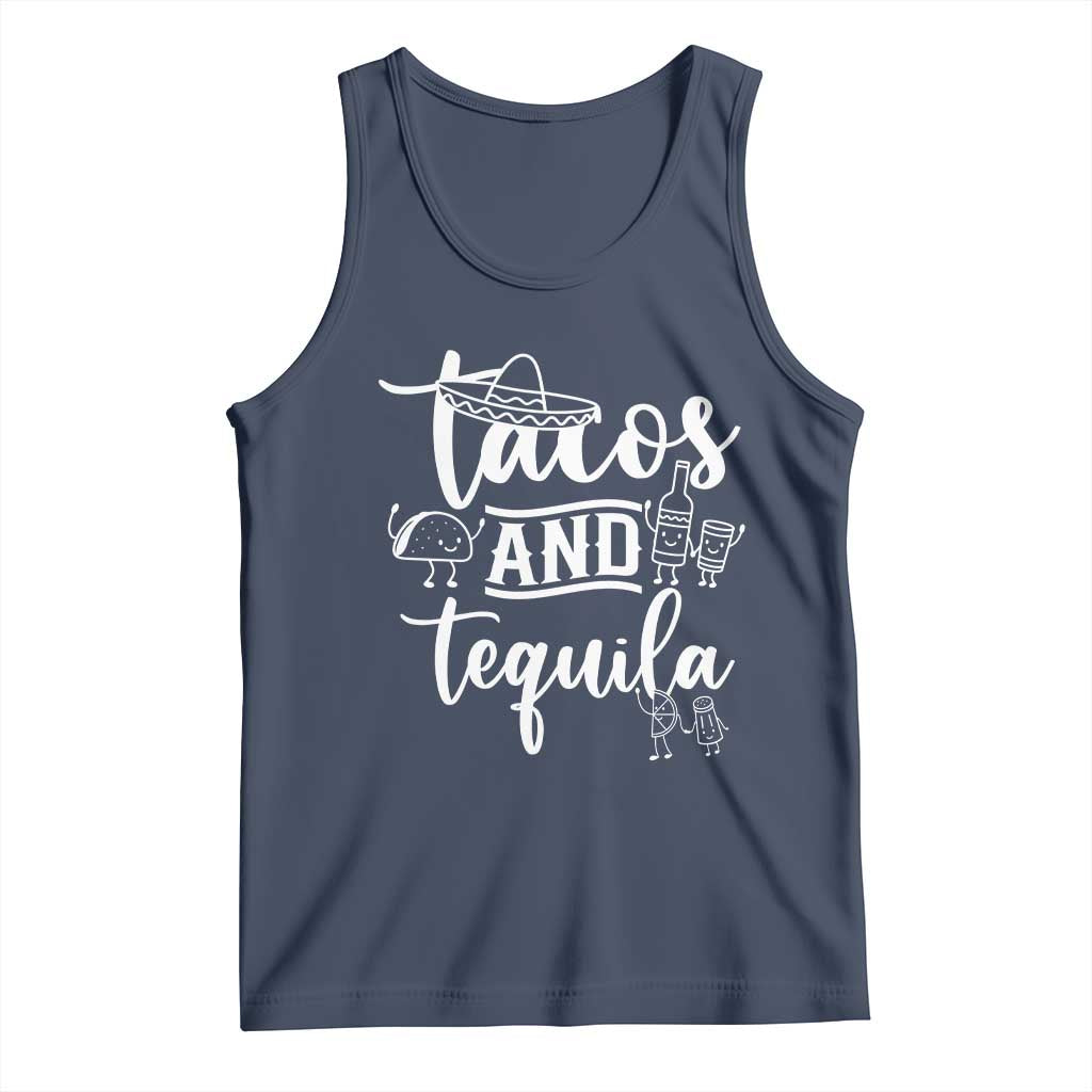 Tacos And Tequila Lover Tank Top Funny Humor Gift - Wonder Print Shop