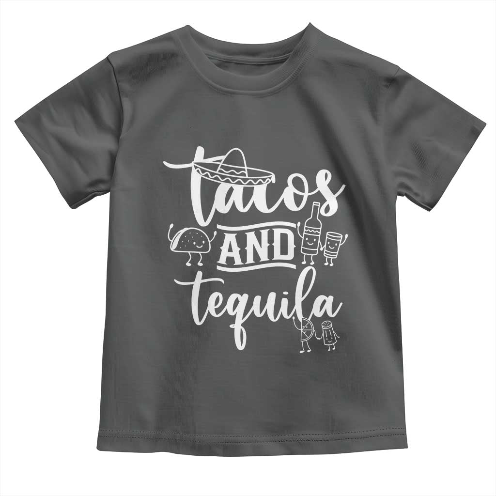 Tacos And Tequila Lover Toddler T Shirt Funny Humor Gift - Wonder Print Shop