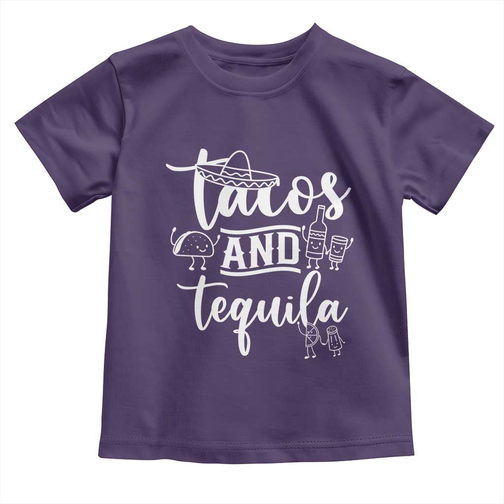 Tacos And Tequila Lover Toddler T Shirt Funny Humor Gift - Wonder Print Shop