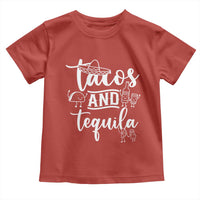 Tacos And Tequila Lover Toddler T Shirt Funny Humor Gift - Wonder Print Shop