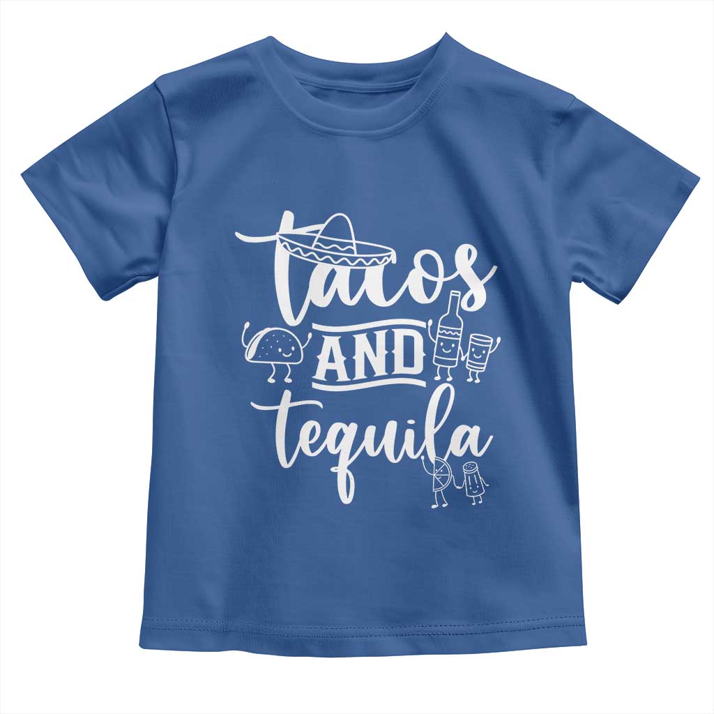 Tacos And Tequila Lover Toddler T Shirt Funny Humor Gift - Wonder Print Shop