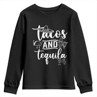 Tacos And Tequila Lover Youth Sweatshirt Funny Humor Gift - Wonder Print Shop