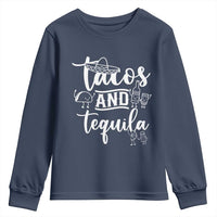 Tacos And Tequila Lover Youth Sweatshirt Funny Humor Gift - Wonder Print Shop