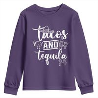 Tacos And Tequila Lover Youth Sweatshirt Funny Humor Gift - Wonder Print Shop