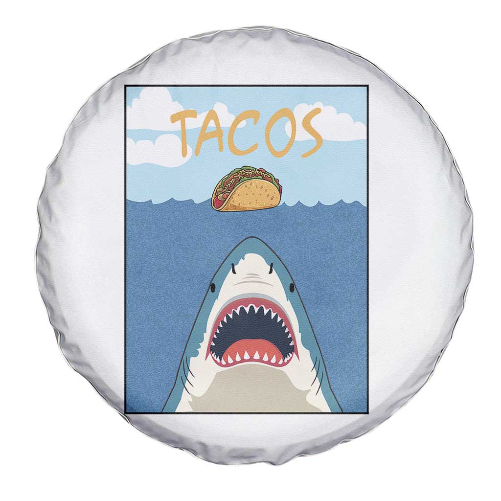 Funny Tacos Lover Spare Tire Cover Shark Attack Humor Gift - Wonder Print Shop