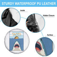 Funny Tacos Lover Spare Tire Cover Shark Attack Humor Gift - Wonder Print Shop
