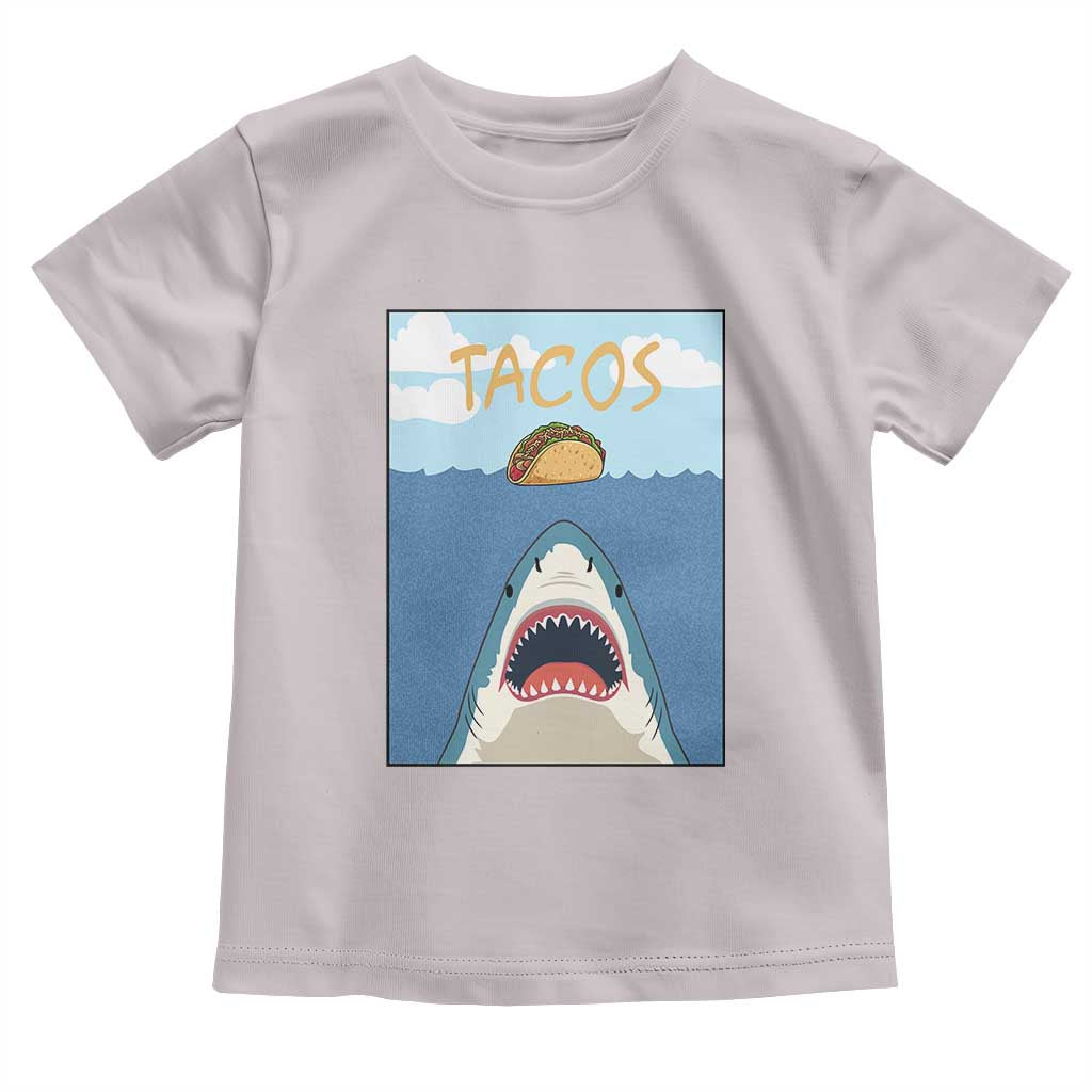 Funny Tacos Lover Toddler T Shirt Shark Attack Humor Gift - Wonder Print Shop