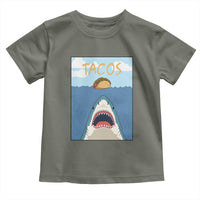 Funny Tacos Lover Toddler T Shirt Shark Attack Humor Gift - Wonder Print Shop