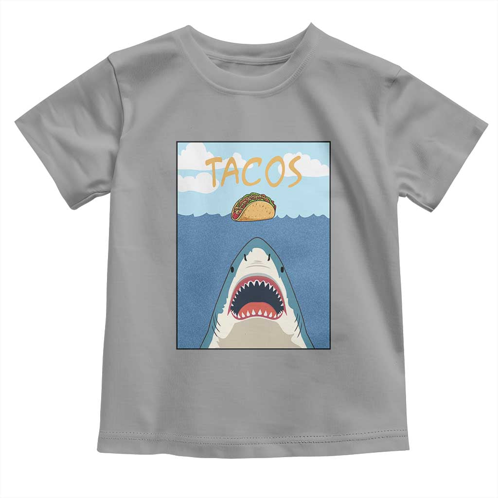 Funny Tacos Lover Toddler T Shirt Shark Attack Humor Gift - Wonder Print Shop