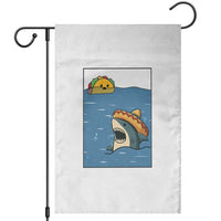 Tacos Lover Garden Flag Funny Shark Humor Foodie Gift - Wonder Print Shop