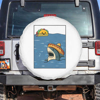 Tacos Lover Spare Tire Cover Funny Shark Humor Foodie Gift - Wonder Print Shop