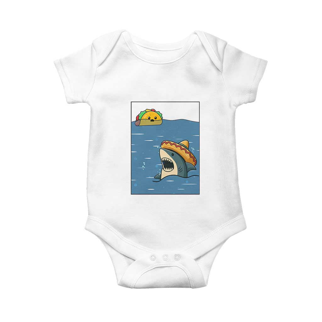 Tacos Lover Baby Onesie Funny Shark Humor Foodie Gift - Wonder Print Shop
