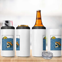 Tacos Lover 4 in 1 Can Cooler Tumbler Funny Shark Humor Foodie Gift