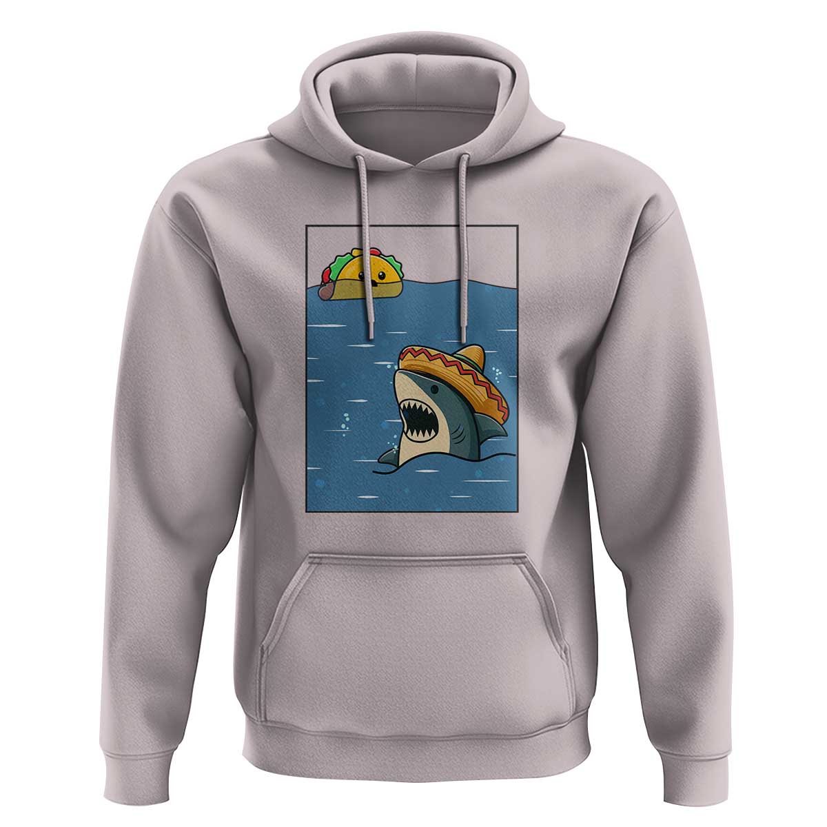 Tacos Lover Hoodie Funny Shark Humor Foodie Gift - Wonder Print Shop