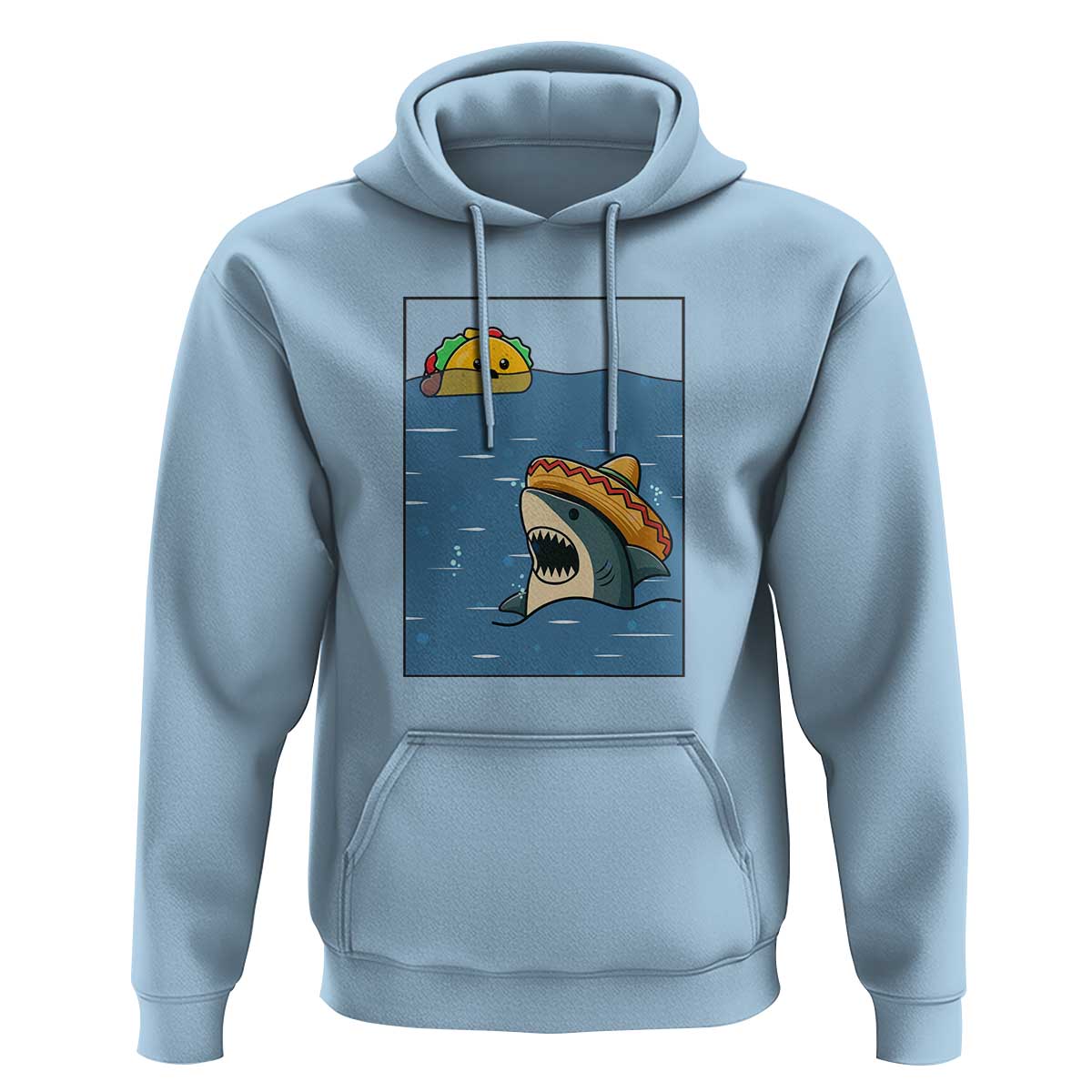 Tacos Lover Hoodie Funny Shark Humor Foodie Gift - Wonder Print Shop