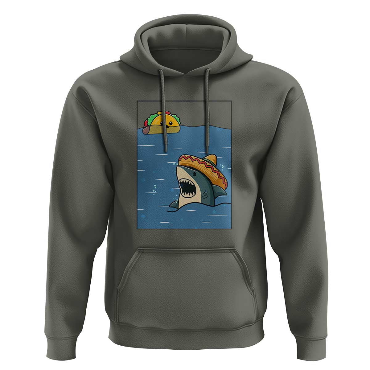 Tacos Lover Hoodie Funny Shark Humor Foodie Gift - Wonder Print Shop